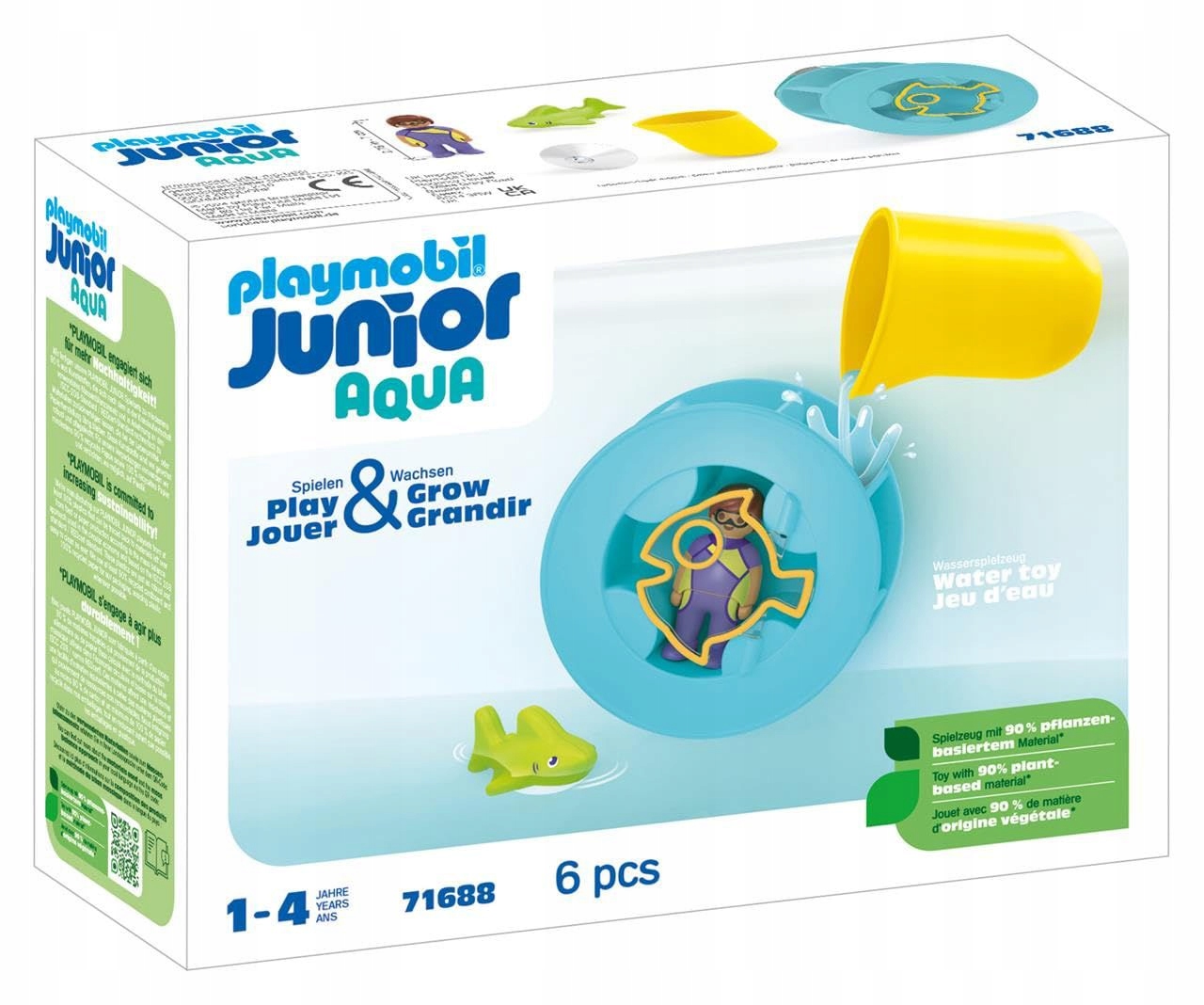 Playmobil JUNIOR AQUA: VODNÝ MLÝN SO ŽRALOKÝM MALÝŠKOM (71688)